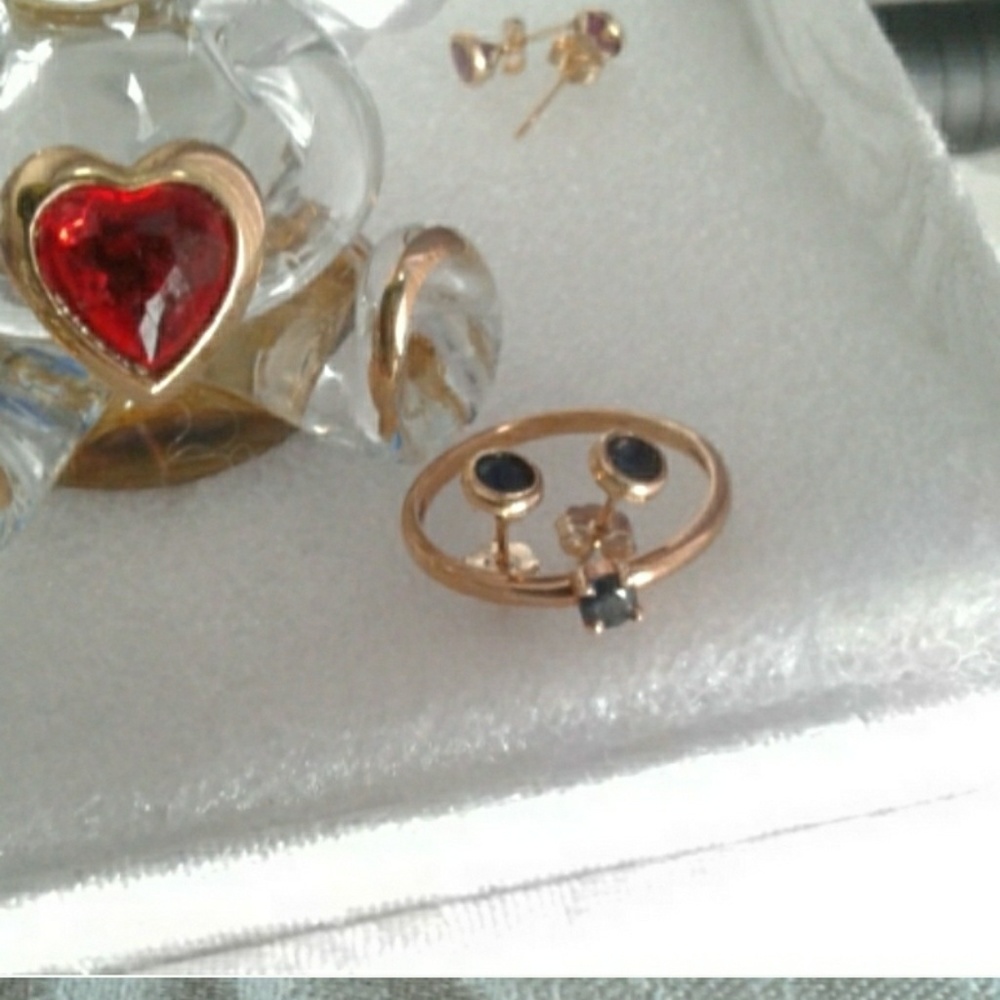 SAPPHIRE ring & earrings